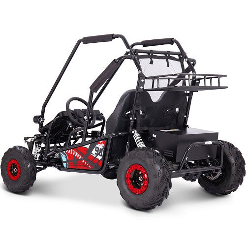 MotoTec Mud XL 60v 2000w Electric Go Kart Full Suspension Red