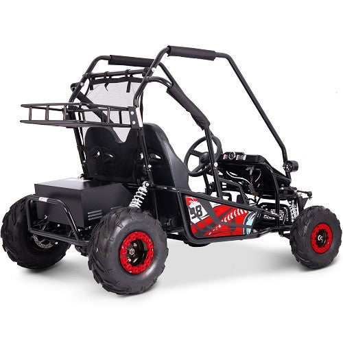MotoTec Mud XL 60v 2000w Electric Go Kart Full Suspension Red